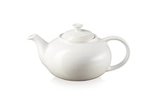 Le Creuset Stoneware Classic Teapot, 1.3 litres, Serves 3-4 cups, Meringue, 80702137160003