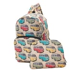 Eco Chic Lightweight Foldable Backpack - Camper Vans Beige - BNWT