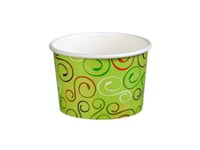 Glassmugg 120/140 Ml 3 Oz Ø74x49 Mm Kartong Grön Vridbar, 20 St X 50 St/Krt