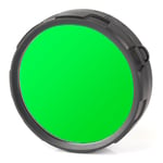 Olight fargefilter, Grønn, 23 mm: S1R/S10(R)/S20(R)/M10/M18