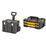 TSTAK™ 2.0 Mobile Storage Box & DeWalt DWST1-70706 T-Stak IV Tool Storage Box with 2-Shallow Drawers, Yellow/Black, 7.01 cm*16.77 cm*12.28 cm