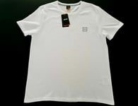 Hugo Boss Mens White Tales Square Logo T-Shirt Size UK Large 40" Chest