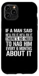 iPhone 11 Pro Funny - If A Man Said He'll Fix It Case