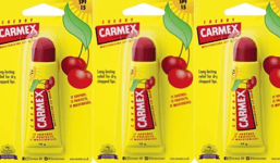 Carmex Moisturising Lip Balm Tube Cherry 3x10g