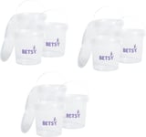 1 Litre Paint Kettle with lids Pack of 9 - Buckets, Paint Kettle with lids