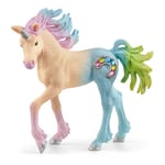 SCHLEICH Bayala Marshmallow Unicorn Foal Toy Figure, Multi-colour (70724)