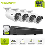 Annke - 3MP Kit de Surveillance sans fil WiFi 8CH 5MP nvr avec 4 Caméras de Surveillance ip, Night Vision H.264+ Waterproof Système de caméra de