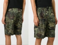 Givenchy Men's Iconic Cult Soldout Camouflage Print Bermuda Pants Shorts New 46
