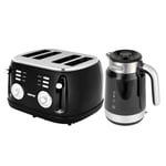 Geepas 1.7L Smart Kettle & 4 Slice Bread Toaster Set Voice Control Google Alexa