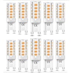 G9 LED-lampor 5W – Varmvitt – 10st