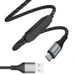 Laddkabel USB till USB C med Timer 1-5 timmar Snabbladdning 5A
