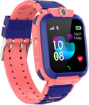 Kids Smart Watch Waterproof Phone Hangang GPS+LBS Tracking Locator Watch with SOS Electronic Fence Alarm Clock Voice Chat Remote Photo Taking Boys Girl 3-12 Years SmartWatch