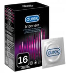 Durex Intense kondomer, 16 st med revben och stimulerande gel