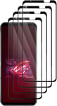 4 Pièces Compatible Avec Asus Rog Phone 6 Pour Protecteur D'écranfilm Protection Écranvitre Protecteurdureté 9h Glassultra Résistantnoir