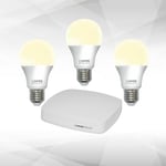 Pack de démarrage ampoule E27 blanc et couleur, Zigbee 3.0, compatible assistant vocaux