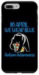 Coque pour iPhone 7 Plus/8 Plus En avril, nous portons un ours bleu pour le mois de sensibilisation à l'autisme
