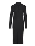 Jersey Rib Polo Dress Black Filippa K