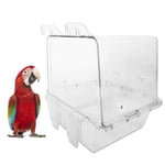 aheadad Parrots Bathing Tub Pet Bird Bathtub parrot cage Automatic Hanging Transparent Acrylic Durable Bathroom Bathtub for All Kinds of Birds