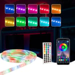 10M LED Strip Light RBG Colour Changing LED Lights, 44-Key Remote, App Controll