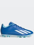adidas Junior X Crazy Fast.4 Firm Ground Football Boot, Blue, Size 10