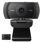 IFOAIR FHD 1080P Webcam for PC with Microphone, Streaming USB Webcam with Privacy Cover, Plug and Play for Desktop/Laptop/Smart TV. Streaming and Calling & Zoom/YouTube/Skype/Gaming/Meeting, etc.
