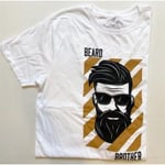 Beard Brother T-shirt White XXXL