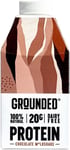 Grounded 100% natural & dairy free plant-based protein m*lkshakes. -3 Pack