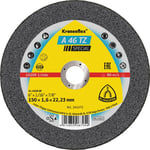 Klingspor kapskiva A 46 TZ, till rostfritt stål, 150 x 1,6 mm, rak