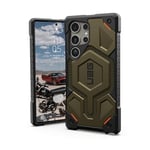 URBAN ARMOR GEAR UAG Designed for Samsung Galaxy S24 Ultra Case 6.8" Monarch Kevlar Element Green, Rugged Military Drop-Proof Impact Resistant Non-Slip Protective Cover