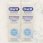 Oral-B 3D White Clinical Whitening Restore Power Fresh Toothpaste 70ml x 2