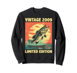 15 Years Old Gift 2009 Fishing Fisherman Fish 15th Birthday Sweatshirt