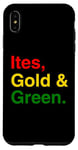 Coque pour iPhone XS Max Ites, Gold et Green