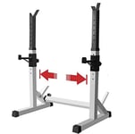 Adjustable Squat Rack Multifunction Sturdy Bench Press Equipment Barbell Stand for Training Home Gym