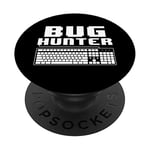 Programmer Bug Hunter Computer Scientist Coding PopSockets Swappable PopGrip