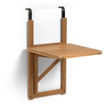 Table de balcon rabattable Amarilis en bois d'acacia 40 x 42 cm fsc 100% - Kave Home