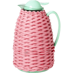 Termos med Plastväv (Färg: Rosa/Grön)