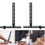 Pair TV Sound Bar Bracket Wall Mounting Bracket For Hitachi Majority Sony LOGIK