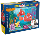 Lisciani - Disney Puzzle Nemo - Maxi Puzzle 108 Pièces - Double Face - Verso A Colorier - Jeu Educatif - A partir de 3 ans