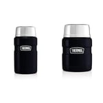 Thermos Stainless King Food Flask, Midnight Blue, 0.71L, 101423 & 183270 Stainless King Food Flask, Midnight Blue, 470 ml