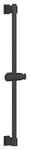 GROHE Vitalio Universal QuickFix - Shower Rail 60 cm with Adjustable Wall Holders, Glide Element and Swivel Holder (with Screws and Dowels, Easy to Fit QuickGlue), Matt Black, 277242431