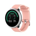 Bracelet en silicone 20 mm souple rose pour votre Polar Ignite Smart Watch