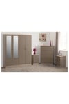 Nevada 4 Door 2 Drawer Mirrored Wardrobe Bedroom Set