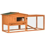 Bunny Cage Rabbit Hutch Outdoor Guinea Pig House with Slide-Out Tray