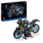 LEGO 42159 Technic Yamaha MT-10 SP Motorbike Model Building Kit for Adults, Authentic Motorcycle Replica with 4-Cylinder Engine, Functional Steering and AR App, Vehicle Gift for Men & Women