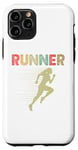 Coque pour iPhone 11 Pro Retro Runner Marathon Running Vintage Jogging Fans