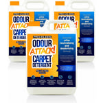 Odour Attack Pet Carpet Cleaner Shampoo - Citrus Fragrance - 3 x 5L