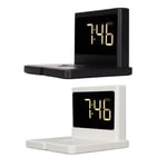 Phone Digital Clock Charger 3 In 1 Type C Wireless Charging Alarm Clock With BST