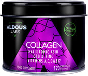 120 Capsules - Collagen with Hyaluronic Acid + Coenzyme Q10 + Vitamin C, A, D an