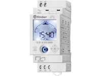 Finder 12.81.8.230.0000 Timer För Din-Skena 230 V/Ac 1 X Växlingskontakt 16 A 250 V/Ac Astronomisk