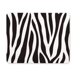 Animal Print Zebra Black and White Rubber Durable Computer Desk Stationery Accessories Mouse Pads for Gift